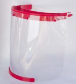 protetor facial faceshield emcubos vermelho