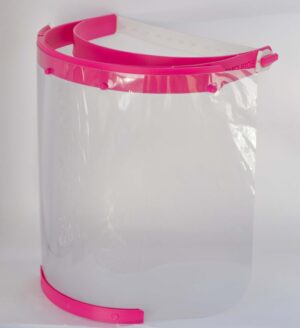 protetor facial faceshield emcubos rosa